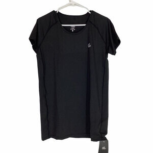 Good Sport Solid Black Short Sleeve T-Shirt XXXL